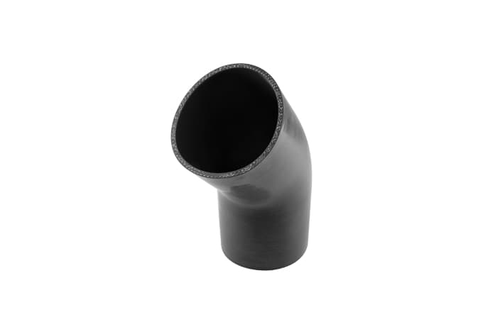 Silicon 45 Degree Silicon Hose - Elbow 4.00" (Black)