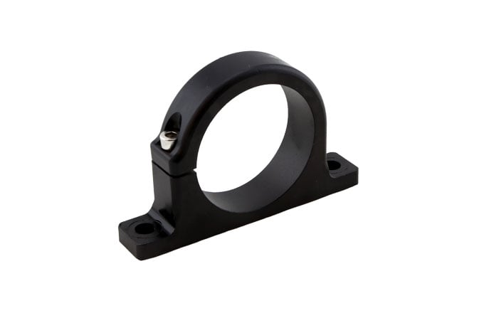 Billet Fuel Filter Bracket Suit Turbosmart 1.75" OD filters (Black)