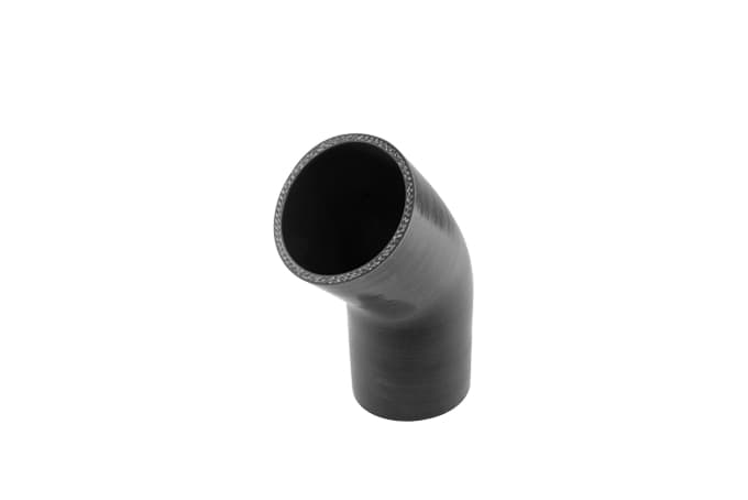 Silicon 45 Degree Silicon Hose - Elbow 3.00" (Black)