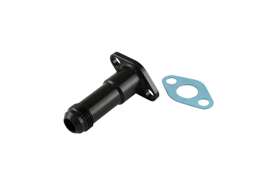 38.1mm 10AN 75mm Extended Oil Drain Black